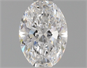 Natural Diamond 0.67 Carats, Oval with  Cut, D Color, SI1 Clarity and Certified by GIA