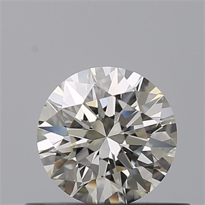 Picture of Natural Diamond 0.45 Carats, Round with Excellent Cut, I Color, IF Clarity and Certified by IGI