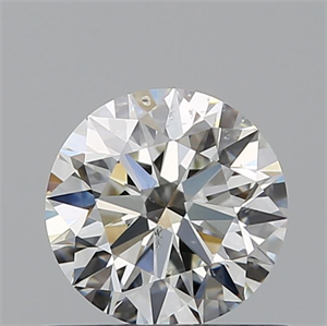 Picture of Natural Diamond 0.70 Carats, Round with Excellent Cut, I Color, SI1 Clarity and Certified by GIA