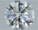 Natural Diamond 2.72 Carats, Round with Excellent Cut, G Color, VVS2 Clarity and Certified by GIA