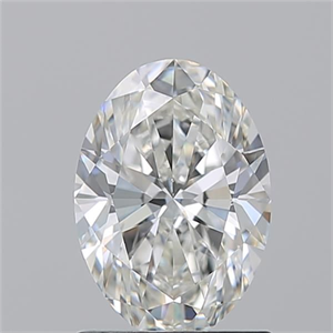 Picture of Natural Diamond 1.22 Carats, Oval with  Cut, H Color, VS2 Clarity and Certified by GIA