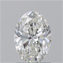 Natural Diamond 1.22 Carats, Oval with  Cut, H Color, VS2 Clarity and Certified by GIA