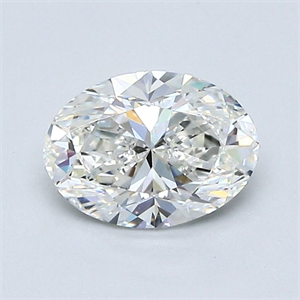 Picture of Natural Diamond 1.01 Carats, Oval with  Cut, H Color, VS1 Clarity and Certified by GIA
