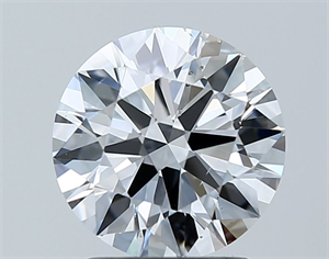 Foto Diamante Natural 1.73 quilates, Redondo , Color D, claridad SI1 y certificado GIA de