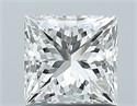 Natural Diamond 1.01 Carats, Princess with  Cut, I Color, VS1 Clarity and Certified by GIA