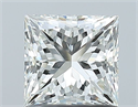 Natural Diamond 1.01 Carats, Princess with  Cut, I Color, VS1 Clarity and Certified by GIA