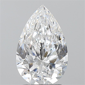 Picture of Natural Diamond 2.01 Carats, Pear with  Cut, D Color, VS2 Clarity and Certified by GIA