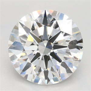 Picture of Lab Grown Diamond 3.68 Carats, Round with Ideal Cut, D Color, IF Clarity and Certified by IGI