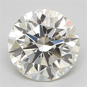 Picture of Natural Diamond 0.61 Carats, Round with Excellent Cut, L Color, VVS2 Clarity and Certified by GIA
