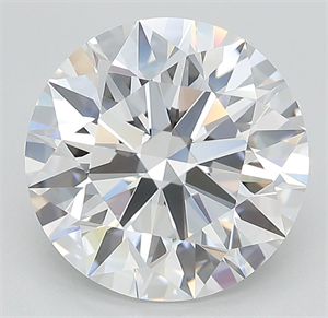 Picture of Lab Grown Diamond 5.27 Carats, Round with Ideal Cut, D Color, IF Clarity and Certified by IGI