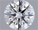 Lab Grown Diamond 1.07 Carats, Round with Ideal Cut, E Color, VVS2 Clarity and Certified by IGI