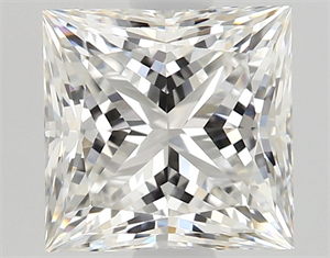 Picture of Natural Diamond 0.92 Carats, Princess with  Cut, G Color, VVS2 Clarity and Certified by GIA