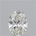 Natural Diamond 0.50 Carats, Oval with  Cut, H Color, VVS2 Clarity and Certified by GIA