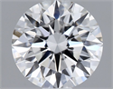 Lab Grown Diamond 1.08 Carats, Round with Ideal Cut, E Color, VVS2 Clarity and Certified by IGI