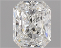 Natural Diamond 0.50 Carats, Radiant with  Cut, H Color, VVS1 Clarity and Certified by GIA