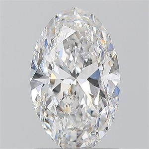 Picture of Natural Diamond 1.00 Carats, Oval with  Cut, D Color, SI1 Clarity and Certified by GIA
