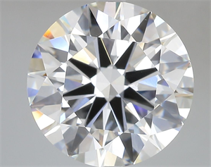 Picture of Lab Grown Diamond 7.07 Carats, Round with Ideal Cut, F Color, VVS2 Clarity and Certified by IGI