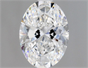 Natural Diamond 1.01 Carats, Oval with  Cut, D Color, VVS2 Clarity and Certified by GIA