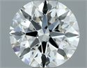 Natural Diamond 0.60 Carats, Round with Excellent Cut, H Color, VS1 Clarity and Certified by IGI