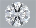 Natural Diamond 0.75 Carats, Round with Excellent Cut, D Color, VS2 Clarity and Certified by GIA