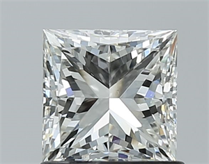 Picture of Natural Diamond 1.00 Carats, Princess with  Cut, H Color, VS2 Clarity and Certified by GIA