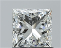 Natural Diamond 1.00 Carats, Princess with  Cut, H Color, VS2 Clarity and Certified by GIA