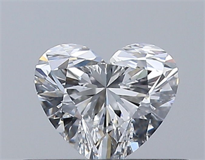Picture of Natural Diamond 0.33 Carats, Heart with  Cut, E Color, VS1 Clarity and Certified by GIA