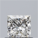 Natural Diamond 0.60 Carats, Princess with  Cut, I Color, SI1 Clarity and Certified by GIA