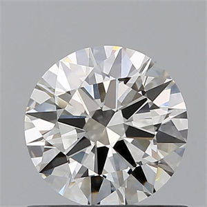 Picture of Natural Diamond 0.71 Carats, Round with Excellent Cut, I Color, VVS2 Clarity and Certified by GIA
