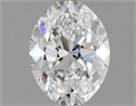 Natural Diamond 0.70 Carats, Oval with  Cut, E Color, VS2 Clarity and Certified by GIA