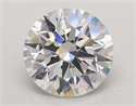 Lab Grown Diamond 3.54 Carats, Round with Ideal Cut, E Color, VVS2 Clarity and Certified by IGI