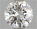 Del inventario de diamantes de laboratorio, 2.01 quilates, Redondo , Color E, claridad VVS2 y certificado IGI