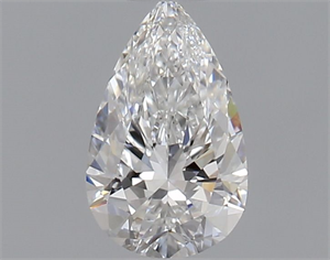 Picture of Natural Diamond 0.41 Carats, Pear with  Cut, E Color, VVS2 Clarity and Certified by GIA