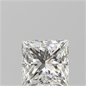 Natural Diamond 0.71 Carats, Princess with  Cut, H Color, VS2 Clarity and Certified by GIA