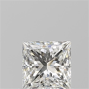 Picture of Natural Diamond 0.71 Carats, Princess with  Cut, H Color, VS2 Clarity and Certified by GIA