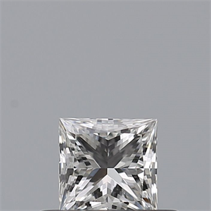 Picture of Natural Diamond 0.31 Carats, Princess with  Cut, F Color, IF Clarity and Certified by GIA