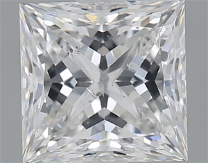 Foto Diamante Natural 1.51 quilates, Princesa , Color E, claridad SI2 y certificado GIA de