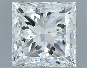 Foto Diamante Natural 0.54 quilates, Princesa , Color H, claridad SI1 y certificado GIA de