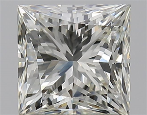 Picture of Natural Diamond 1.51 Carats, Princess with  Cut, K Color, VS1 Clarity and Certified by GIA
