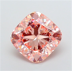 Picture of Lab Grown Diamond 8.03 Carats, CUSHION MODIFIED with  Cut, Fancy Intense Pink Color, VVS2 Clarity and Certified by IGI