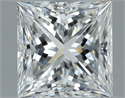 Diamante Natural 1.30 quilates, Princesa , Color F, claridad VVS1 y certificado GIA
