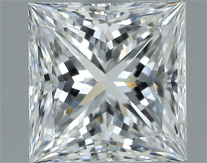 Foto Diamante Natural 1.30 quilates, Princesa , Color F, claridad VVS1 y certificado GIA de