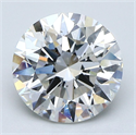 Natural Diamond 3.04 Carats, Round with Excellent Cut, H Color, VS2 Clarity and Certified by GIA