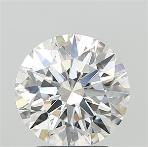 Picture of Lab Grown Diamond 3.10 Carats, Round with Ideal Cut, E Color, VVS2 Clarity and Certified by IGI