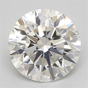 Picture of Natural Diamond 0.70 Carats, Round with Excellent Cut, I Color, VS1 Clarity and Certified by GIA