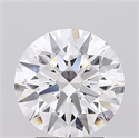 Lab Grown Diamond 2.56 Carats, Round with Ideal Cut, D Color, IF Clarity and Certified by IGI
