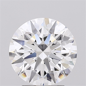 Picture of Lab Grown Diamond 2.56 Carats, Round with Ideal Cut, D Color, IF Clarity and Certified by IGI