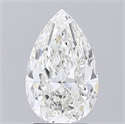 Diamante Natural 2.52 quilates, De pera , Color H, claridad VS2 y certificado GIA