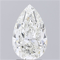 Diamante Natural 2.52 quilates, De pera , Color H, claridad VS2 y certificado GIA