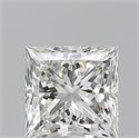Natural Diamond 1.06 Carats, Princess with  Cut, H Color, VS2 Clarity and Certified by IGI